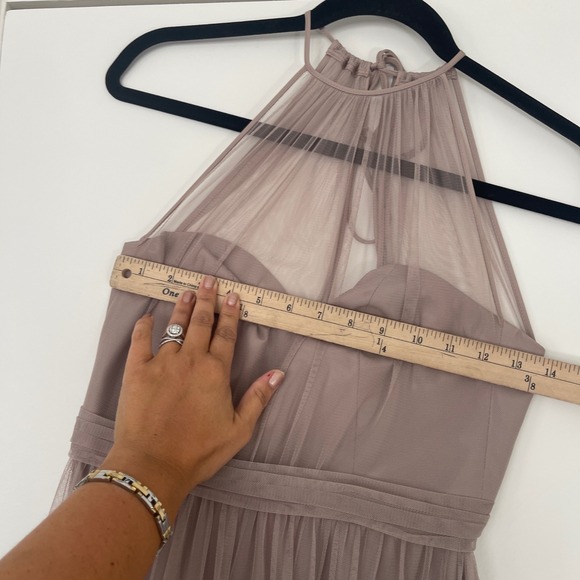 Amsale Aliki G98U Tulle Maxi Dress Formal Evening Gown Party Bridesmaid Size 2 - Picture 11 of 12